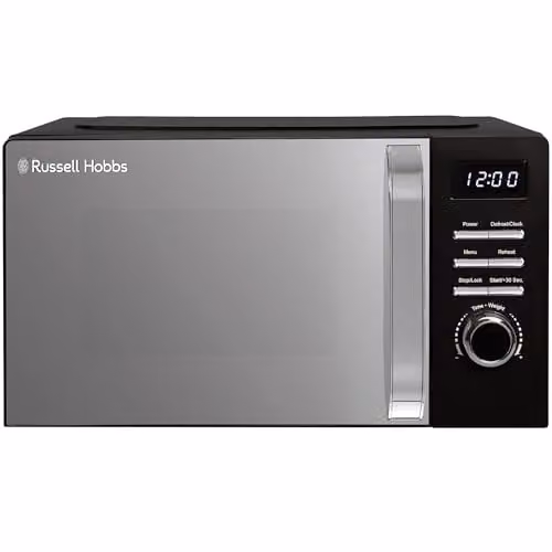 Russell Hobbs 20L Digital Solo Microwave 800W in Black with Timer and Automatic Programs RHMD818B – 1