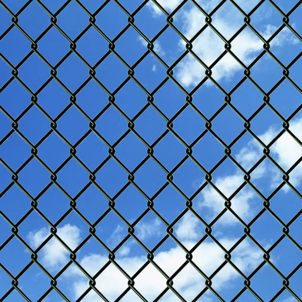 Berkfield Home Green PVC-Coated Steel Chain Link Fence, 1 x 25 m – 3