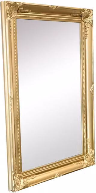 DEENZ Large Ornate Gold Rectangular Leaner Wall Hanging Mirror