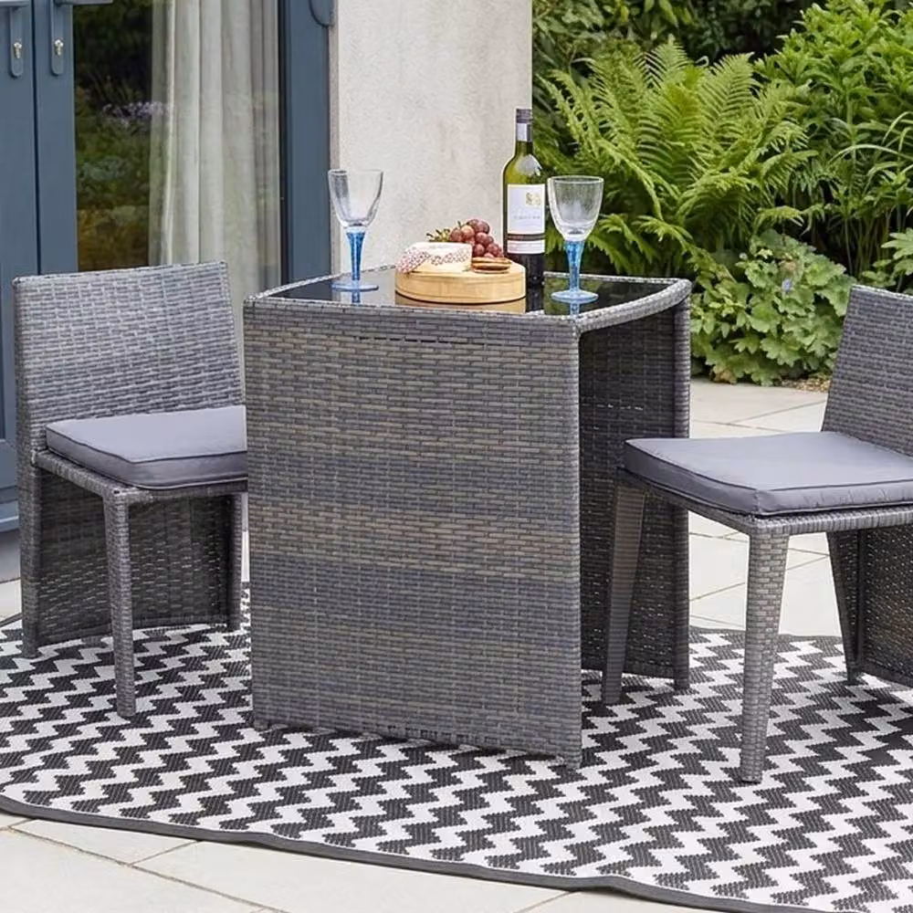 Garden Greatness Atlantis Onyx Outdoor Floor Mat, Black and Multicolour, W/D/H: 75 x 45 x 1 cm – 2
