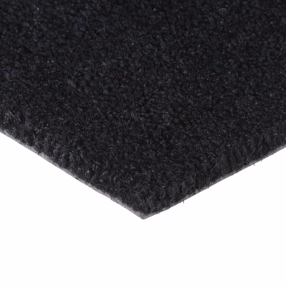 Berkfield Home Durable Tufted Coir Door Mat, Black, W: 90 cm x D: 150 cm x H: 1.6 cm – 3