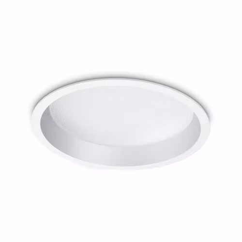Netlighting Deep 30W Integrated LED Recessed Round Downlight, White, 3000K Warm White