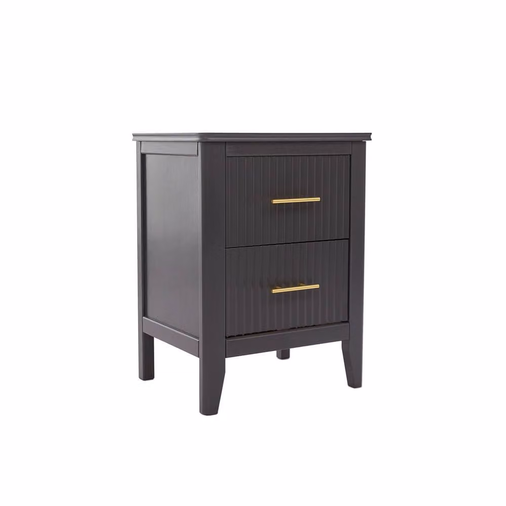Cabinet Bits Fregona 2 Drawer Bedside Table in Dark Grey – 4
