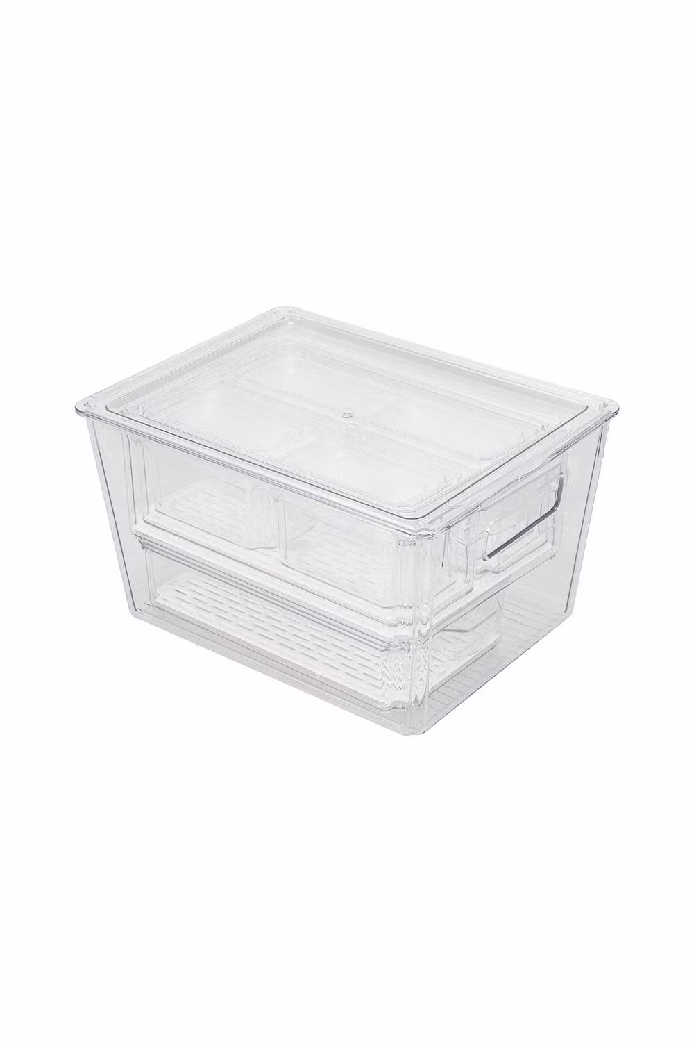 Living and Home Set of 9 Stackable Transparent Acrylic Fridge Organiser Storage Boxes – 2