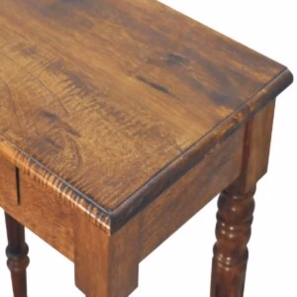 Wyld Haus Chantilly Mango Wood Writing Desk in Brown – 4