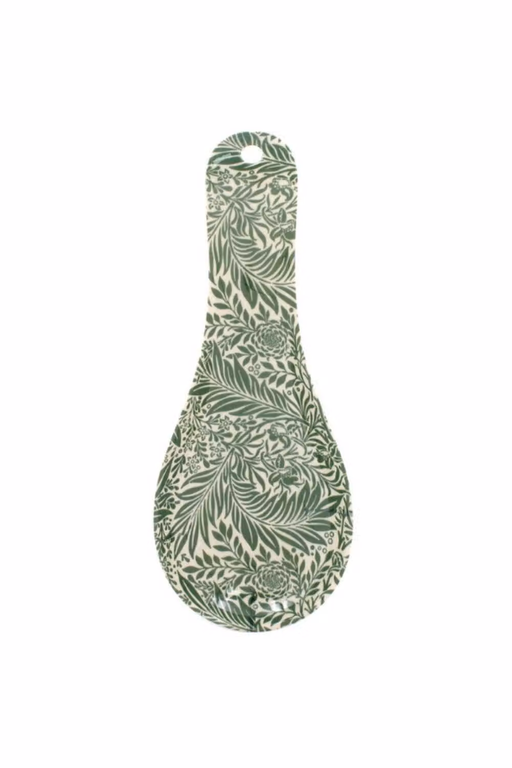 KDMD Larkspur Ceramic Spoon Rest, 3 Pack, Green, Round, Diameter: 12.7 cm – 2