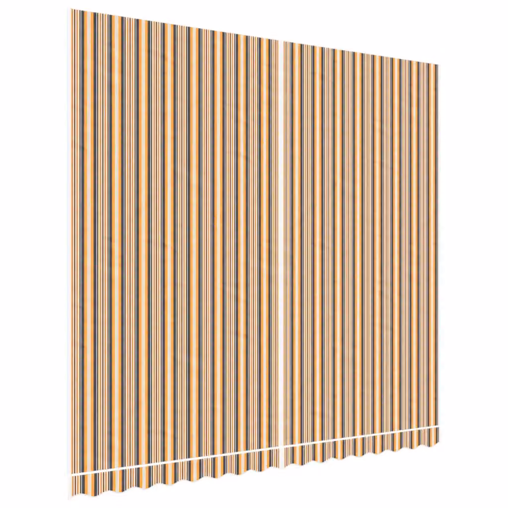 Berkfield Home Replacement Polyester Awning Fabric in Multicolour Stripe, W: 4 m, D: 3.5 m – 2