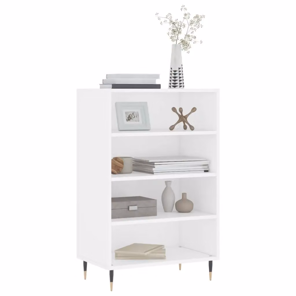 Berkfield Home White Modern Matt Highboard W/D/H: 57 x 35 x 90 cm – 2