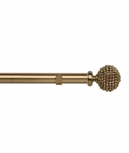 New Edge Blinds Bronze Curtain Pole Set