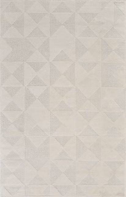 Desire Rugs Hamilton Modern Mosaic Geometric Area Rug in Beige and White, W: 230 cm, D: 160 cm