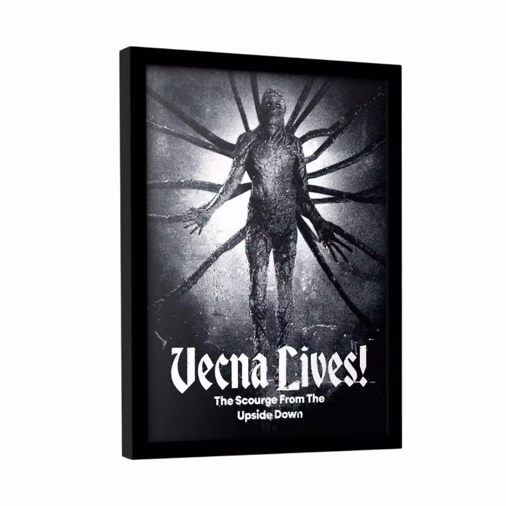 Stranger Things Vecna Lives Framed Paper Poster in Black – 2
