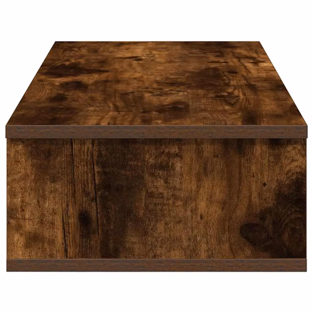 Berkfield Home Wall Shelf with Drawers in Smoked Oak Brown, W/D/H: 80 x 31 x 17 cm – 3