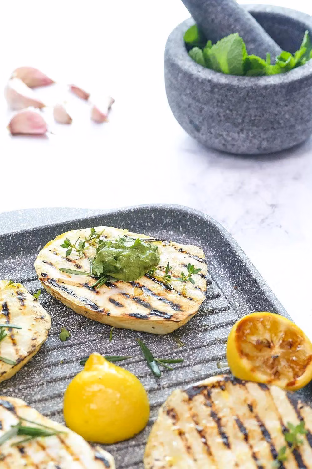 MasterClass Cast Aluminium Dual Griddle Tray, Grey, 51 cm – 3