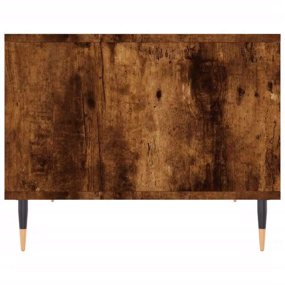 Berkfield Home Smoked Oak Coffee Table in Brown, W: 60 cm, D: 50 cm, H: 40 cm – 5