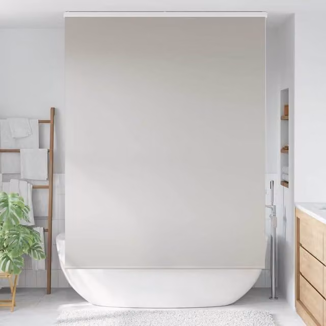 Berkfield Home Grey Opaque Shower Roller Blind with Cassette, W/H: 160 x 240 cm