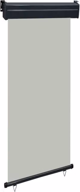 Berkfield Home Grey Balcony Side Awning, W/H: 85 x 250 cm