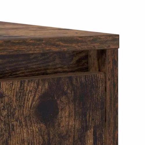 vidaXL Modern Sideboard in Smoked Oak Brown, Engineered Wood, W/D/H: 85 x 34 x 76 cm – 6