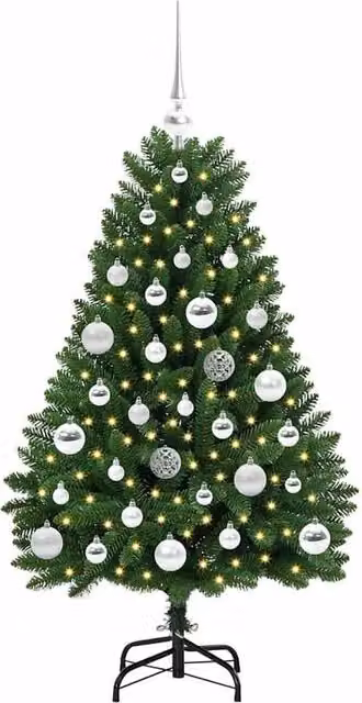 Berkfield Home Elegant Artificial Christmas Tree in Green with Stand, Height: 120 cm