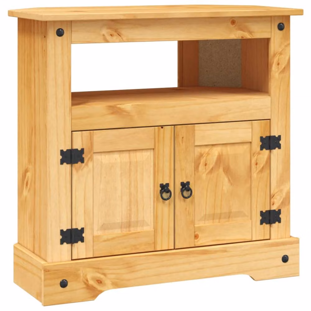 Berkfield Home Corona Range Mexican Pine Console Table, Brown, W: 80 cm, D: 43 cm, H: 78 cm – 2