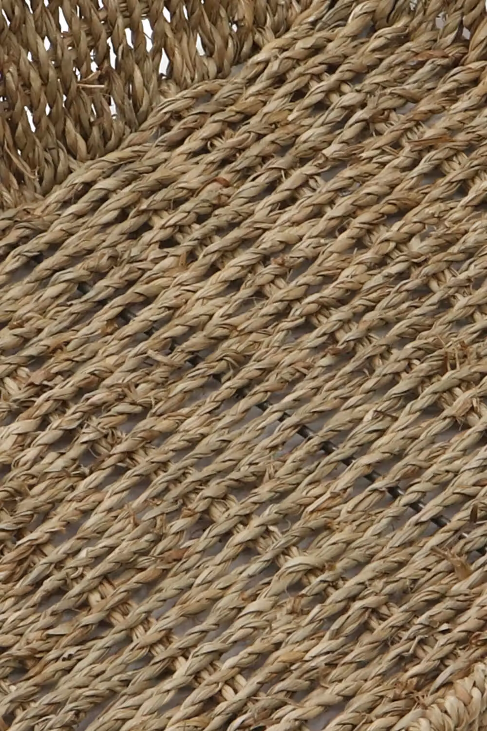 JVL Seagrass Open Weave Rectangular Storage Tray, Brown/Beige, W: 25 cm, D: 33 cm, H: 6 cm – 4
