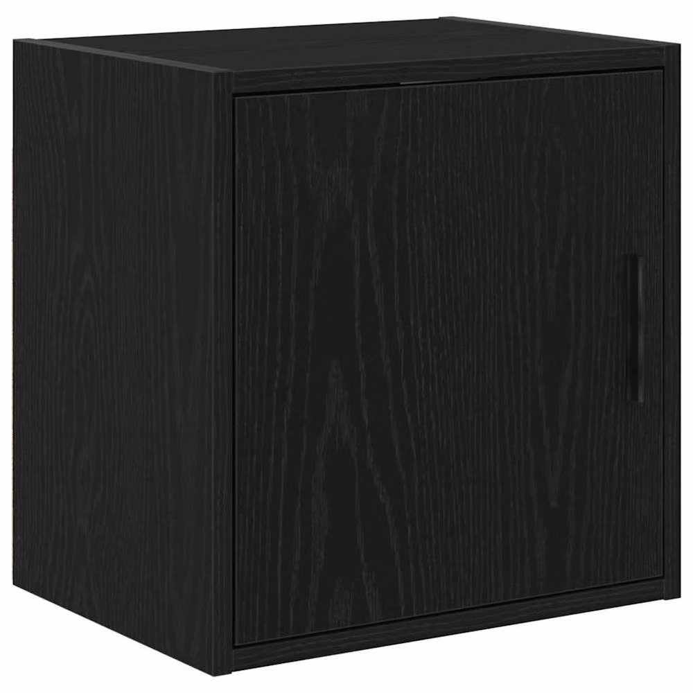 Berkfield Home Wall Mounted Garage and Workshop Cabinet Doors, 2 Piece Set, Black Matt MDF – 2
