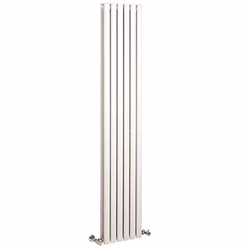 Hudson Reed HL326 Revive Modern Vertical Designer Double Panel Bathroom Radiator, Gloss White, H: 180 cm, W: 35.4 cm
