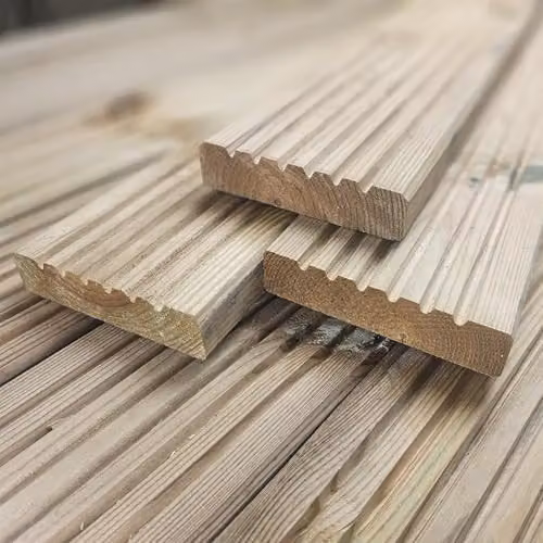 Snowdon Timber Pressure Treated Decking Boards, 10 Pack, Natural Brown, W/D/H: 2.8 x 12.0 x 240.0 cm – 2