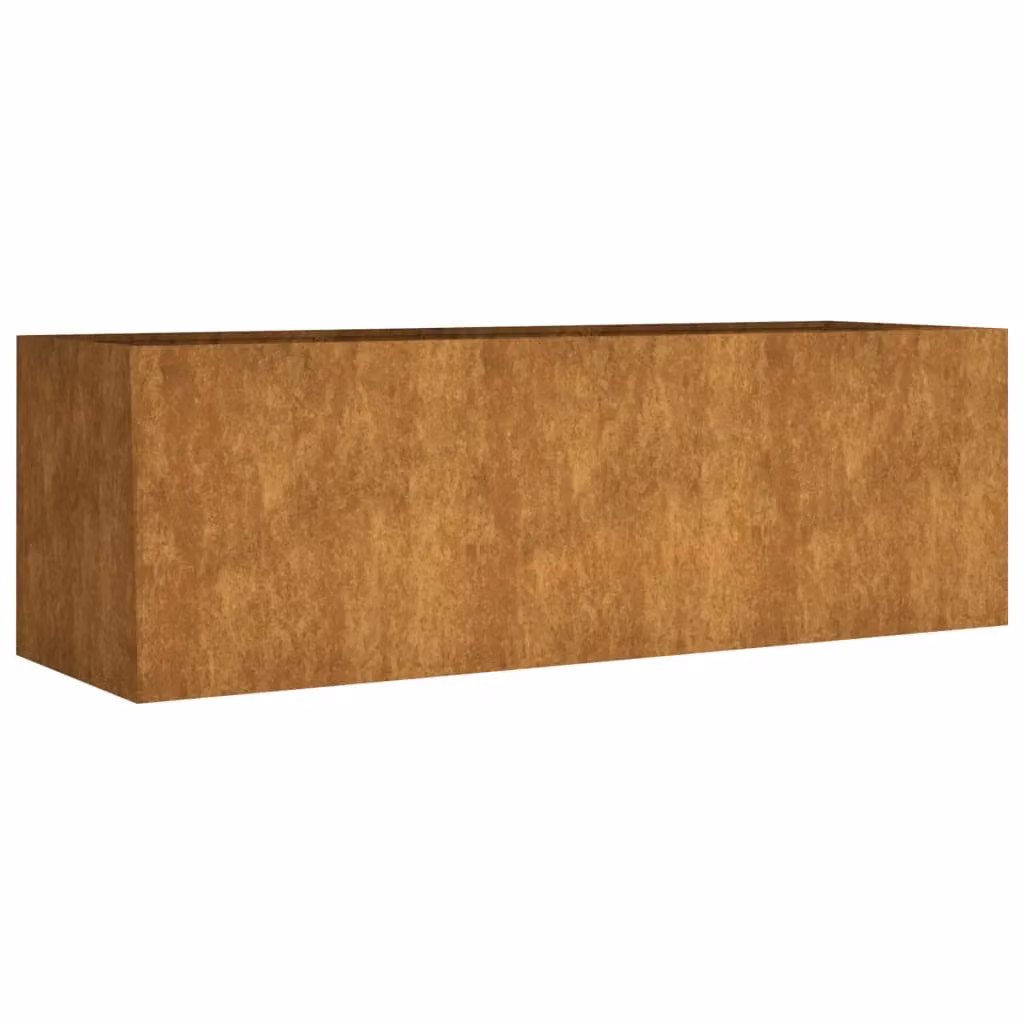 Berkfield Home Garden Brown Corten Steel Raised Bed, W/D/H: 120 x 40 x 40 cm – 2