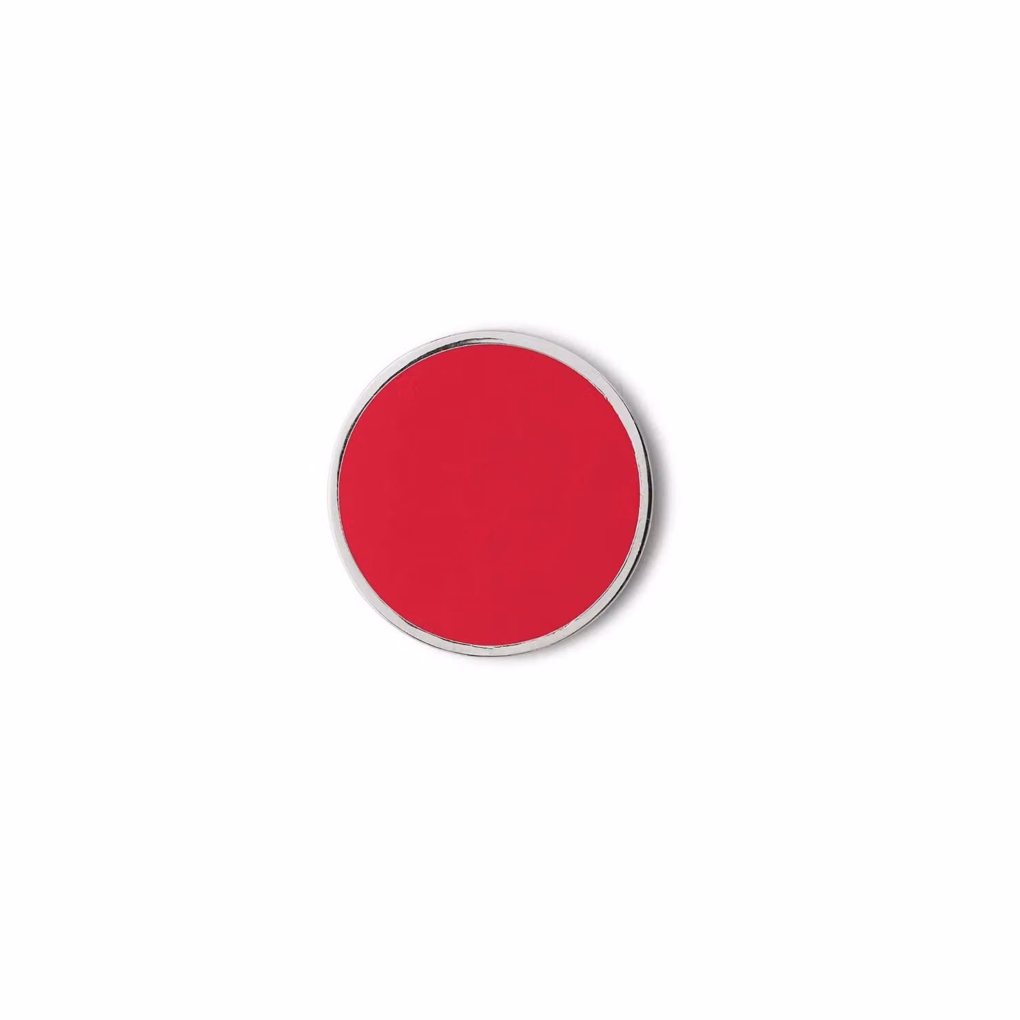 Mustard Made The Buttons Poppy Red Metal Round Adult Pins – 2