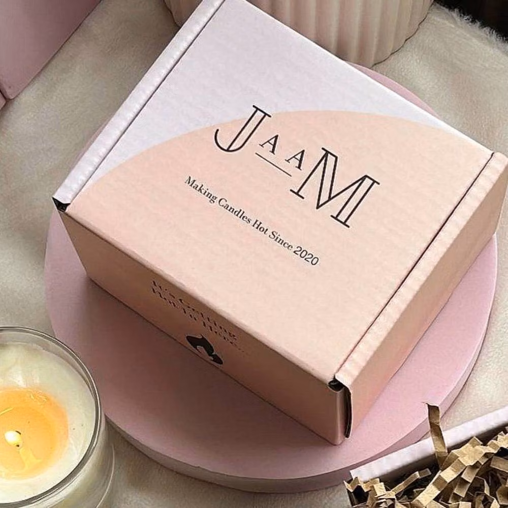 JAAM Vanilla Gourmand Candle in a Clear Glass Jar – 2