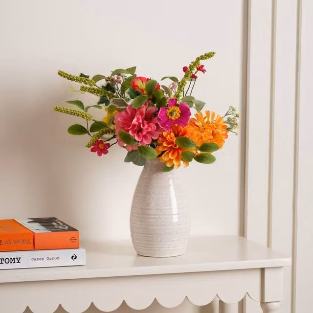 Scottish Everlastings Ltd Multi Floral Arrangement in Multicolour, Height: 45 cm