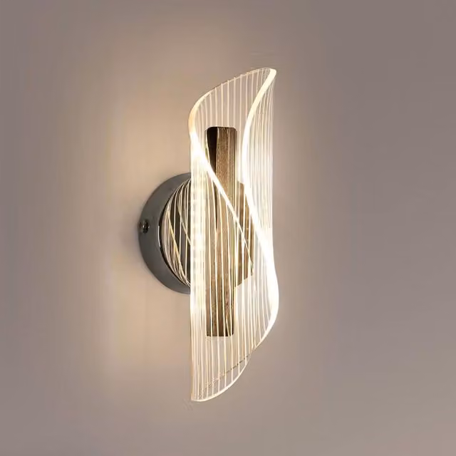 Goeco 12W Modern LED Wall Light in Silver with Tri-Colour CCT and Dimmable Up and Down Lighting