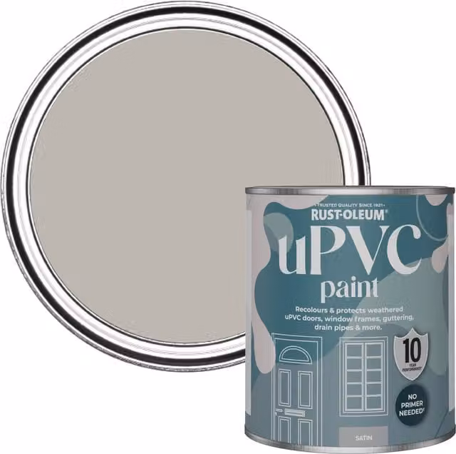 Rust-Oleum UPVC Paint in Satin Finish, 0.75 l