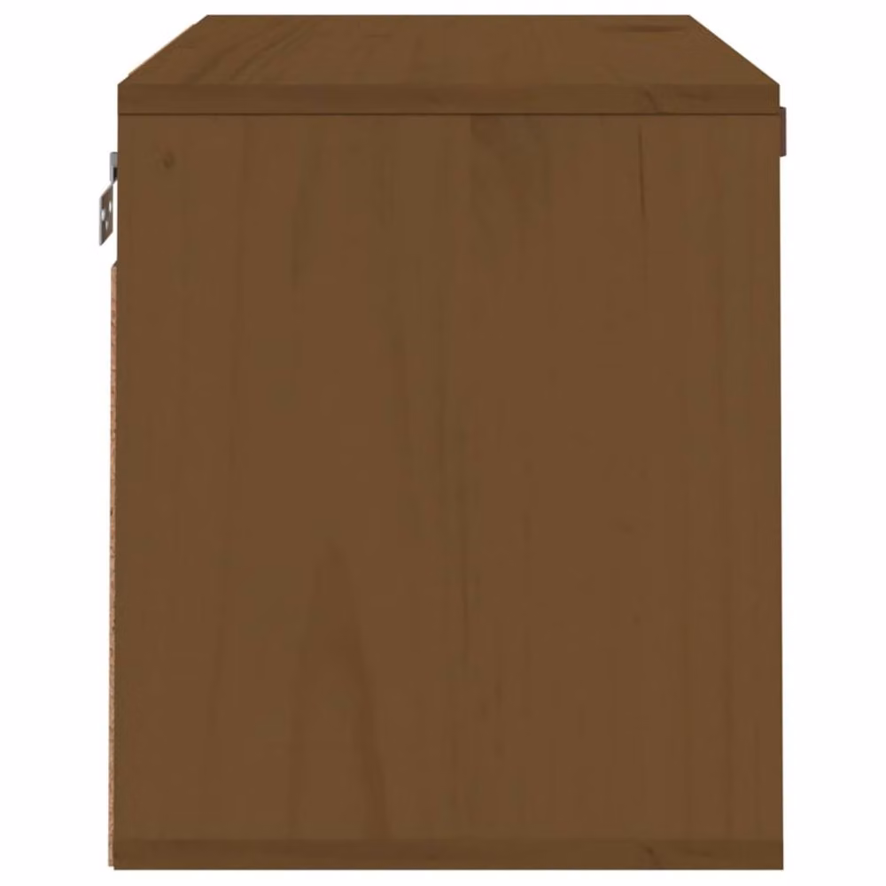 Berkfield Home Wall Cabinet in Honey Brown Solid Wood Pine, W: 60 cm, D: 30 cm, H: 35 cm – 3