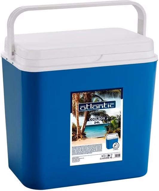 Atlantic Portable Camping Food Cooler, Blue, 24 l