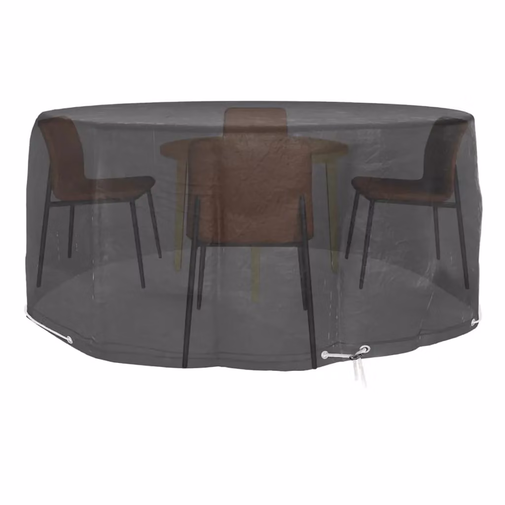 Berkfield Home Set of 2 Black Round Garden Furniture Covers with 10 Eyelets, Diameter: 260 cm, Height: 90 cm – 2
