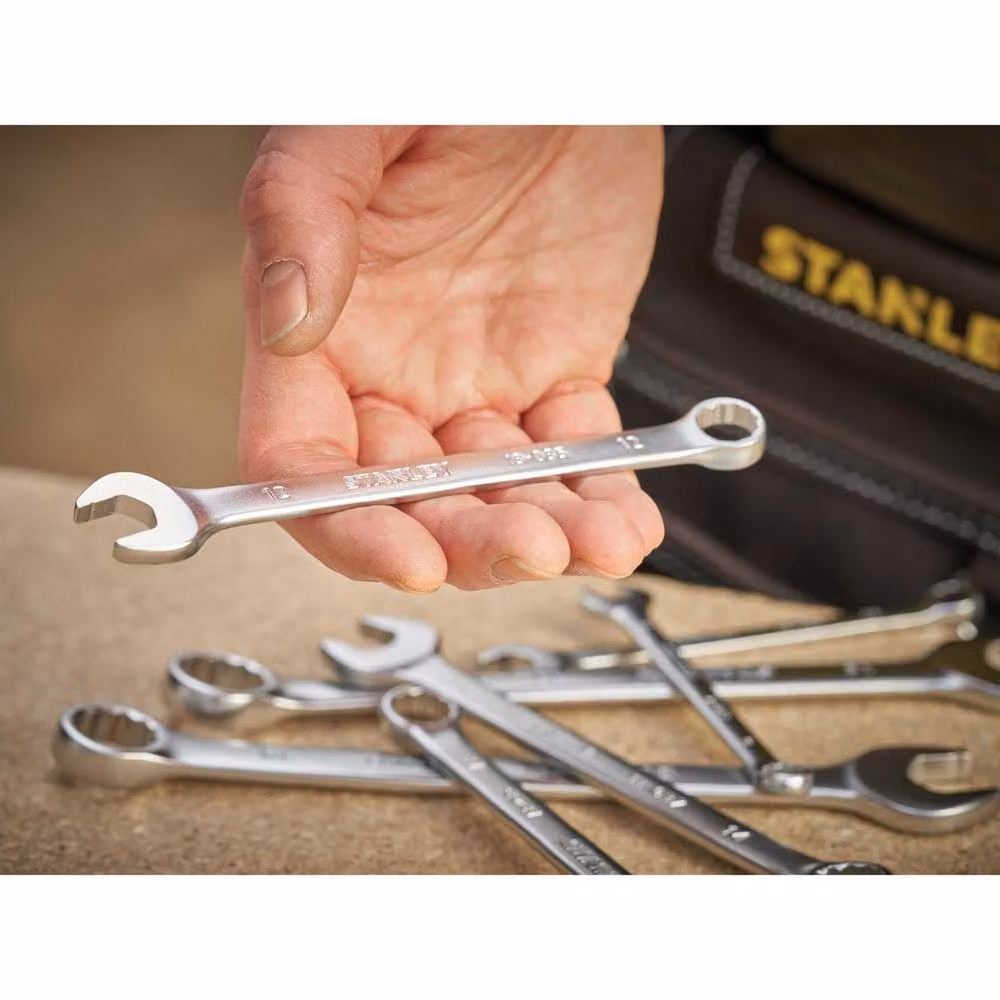 Stanley Fatmax Anti-slip Combination Wrench in Silver and Multicolour Chrome Vanadium Steel – 2