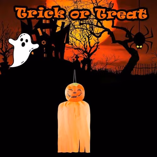 VFM e-Store Orange Hanging Pumpkin Halloween Decorations – 4