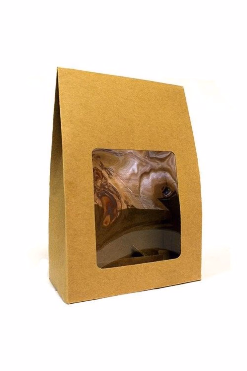 KDMD Large Flat Pack Kraft Paper Gift Box in Brown, W/D/H: 24 x 16 x 8 cm – 2