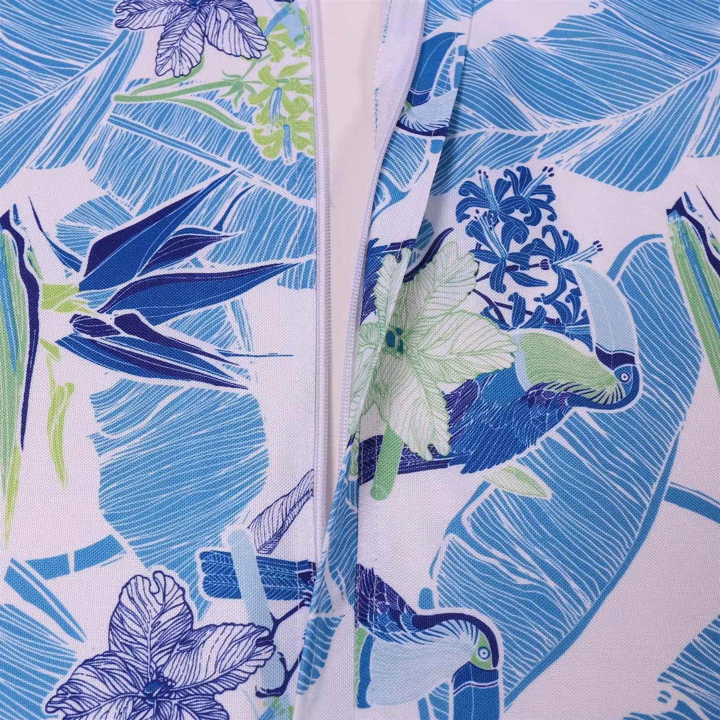 Alan Symonds Toucan Parrot Blue and Multicolour Water Repellent Outdoor Table Runner, W/D/H: 35.56 x 35.56 x 182.88 cm – 2