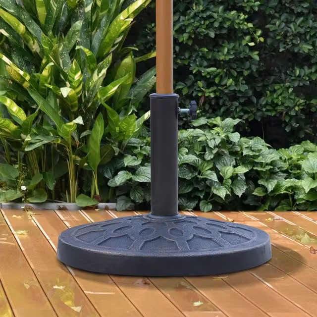 Outsunny Bronze Round Garden Parasol Base Holder