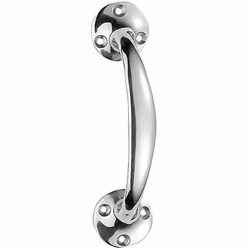 Loops Victorian Bow Shaped Pull Handle in Polished Chrome