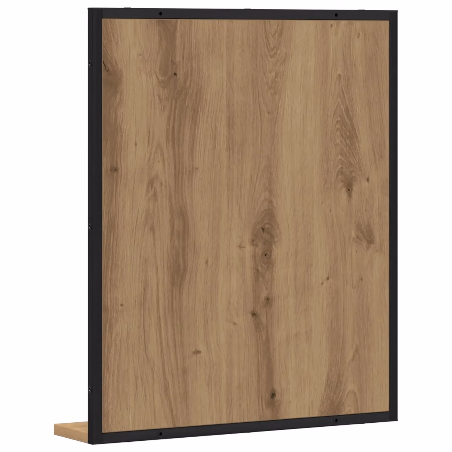 Berkfield Home Artisan Oak Rectangular Bathroom Wall Mirror in Brown, W/D/H: 50 x 12 x 60 cm – 4