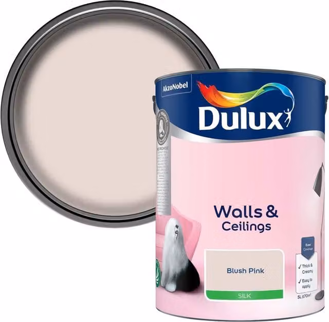 Dulux Pink Water Based Silk Emulsion Dispersion Paint