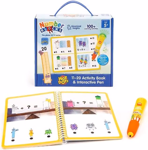 Numberblocks 11-20 Interactive Activity Book in Multicolour