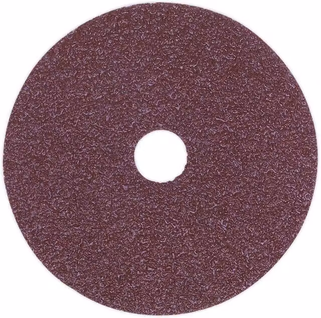 Loops 25 Pack 115mm Fibre Backed Sanding Discs, 50 Grit Aluminium Oxide Round Sheets for Paint, Wood and Metal, Multicolour
