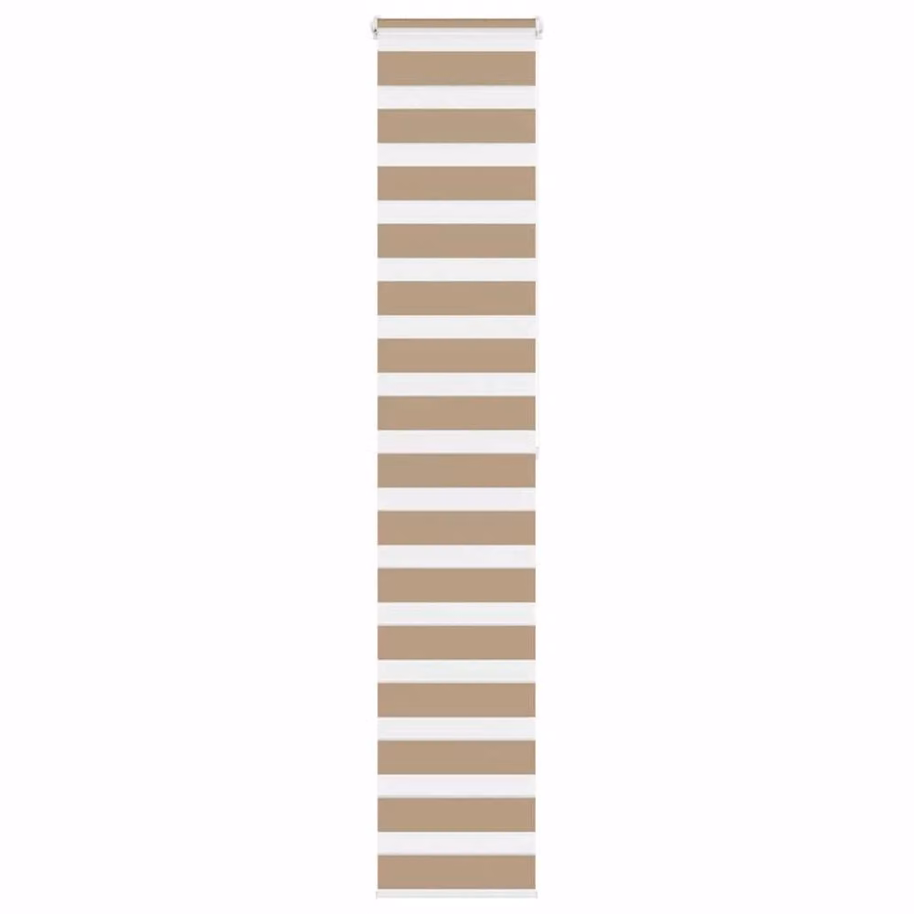 Berkfield Home Elegant Zebra Blind in Sand and Brown, W: 50 cm, H: 200 cm – 2