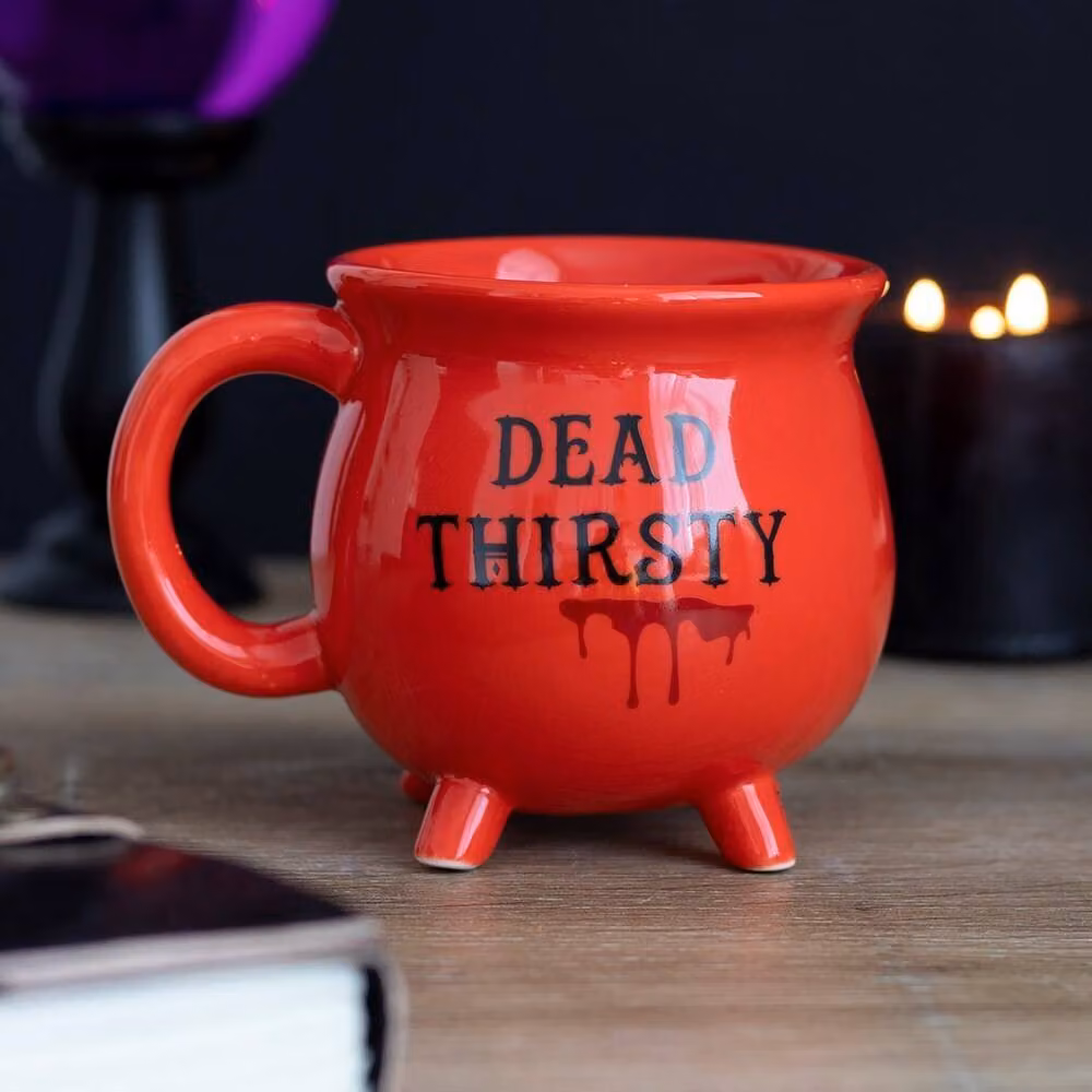 Something Different Dead Thirsty Cauldron Ceramic Mug in Red – 3