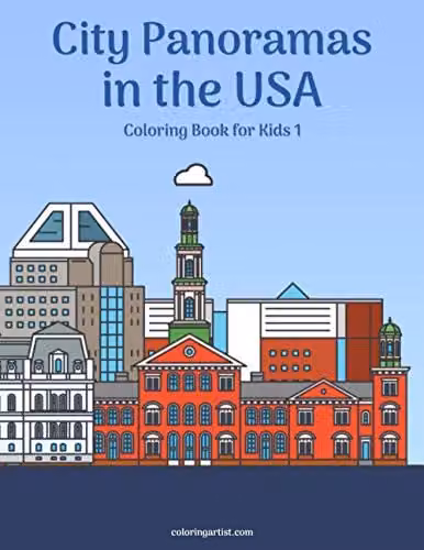 City Panoramas in the USA Colouring Book for Kids by Independently Published