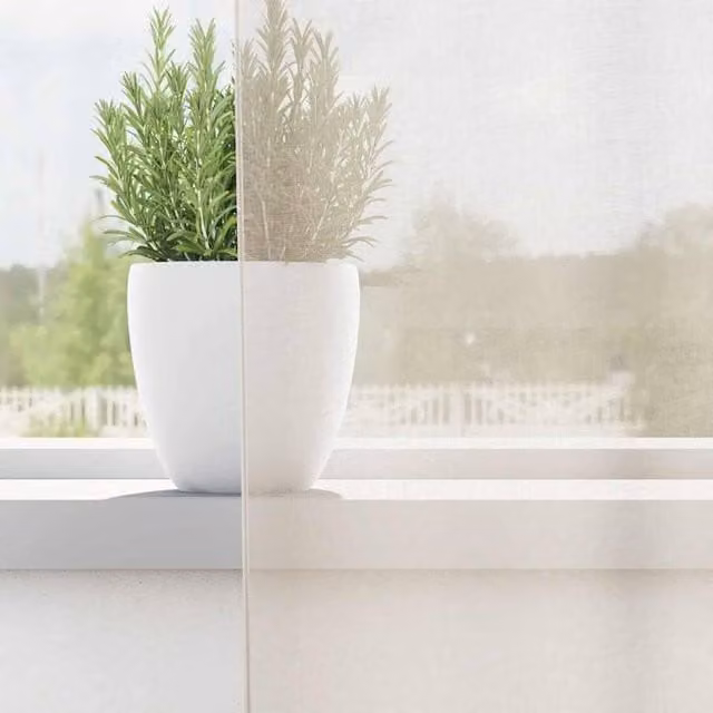 Berkfield Home Cream Voile Fabric Curtains with Rod Pockets, 2 Pack